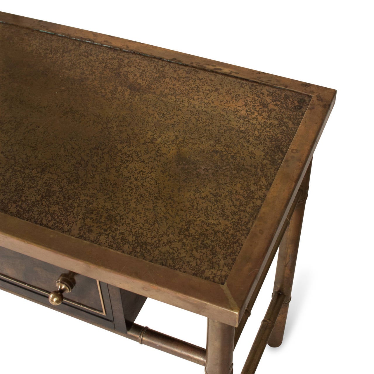 Patinated Bronze Console Table by Mastercraft 1