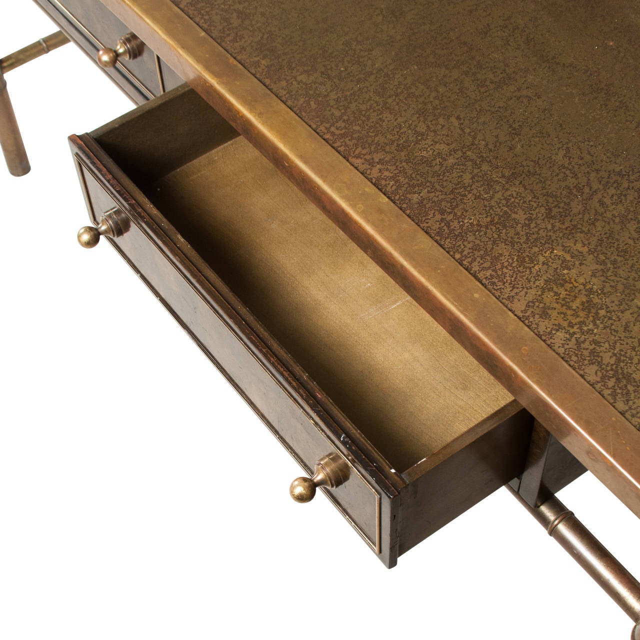 Patinated Bronze Console Table by Mastercraft 2