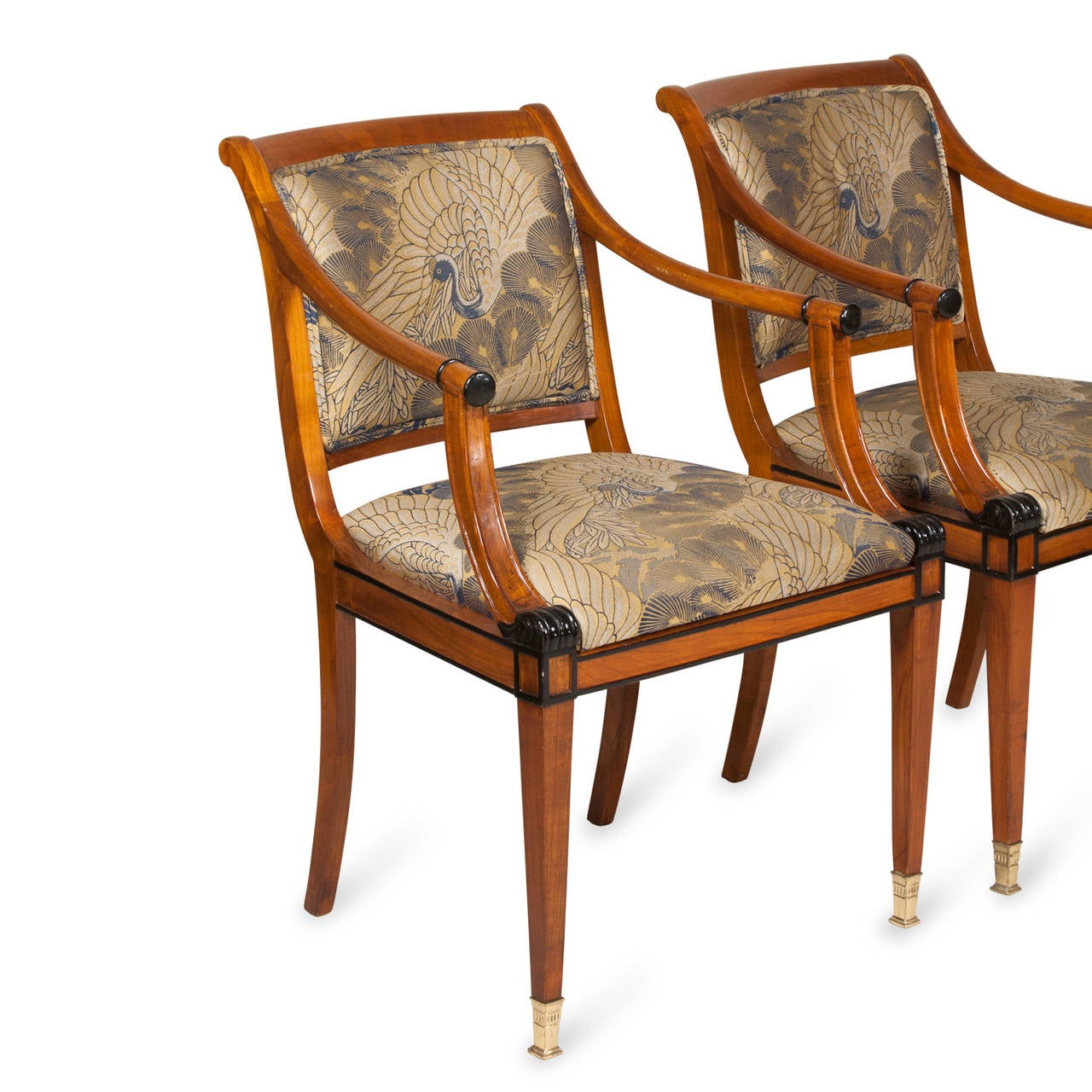 Late 20th Century Empire Style Armchairs For Sale