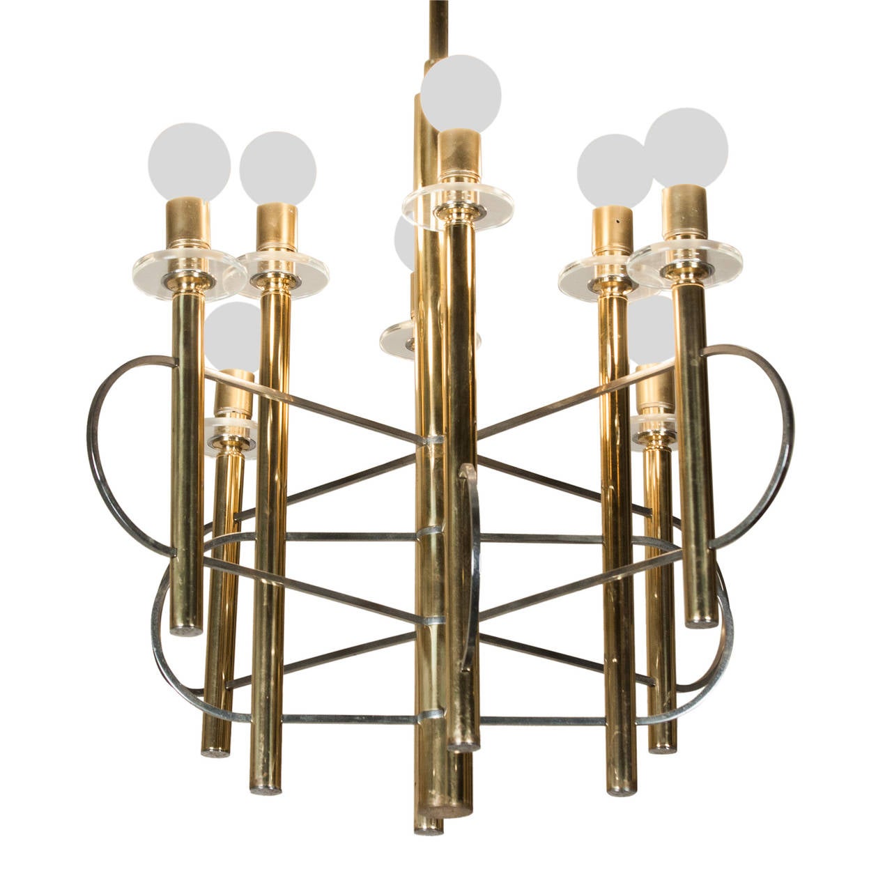 Italian Sciolari Looped Chandelier For Sale