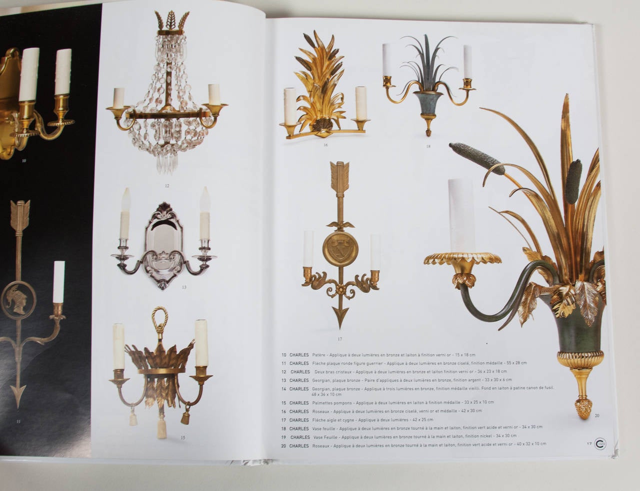 Book: Maison Charles. La Vente du Centenaire. Catalog for an auction commemorating the 100th anniversary of the famous lighting design studio. Auction conducted by Millon Cornette St. Cyr on Nov 16, 2009, Paris, France. Hardcover, printed boards,