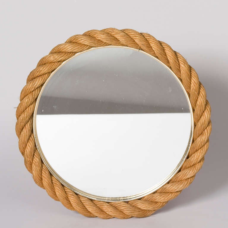 Braided Rope Circular/Round Mirror by Audoux et Minet