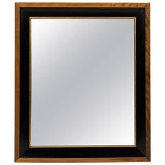 Mahogany and Ebonized Frame Mirror