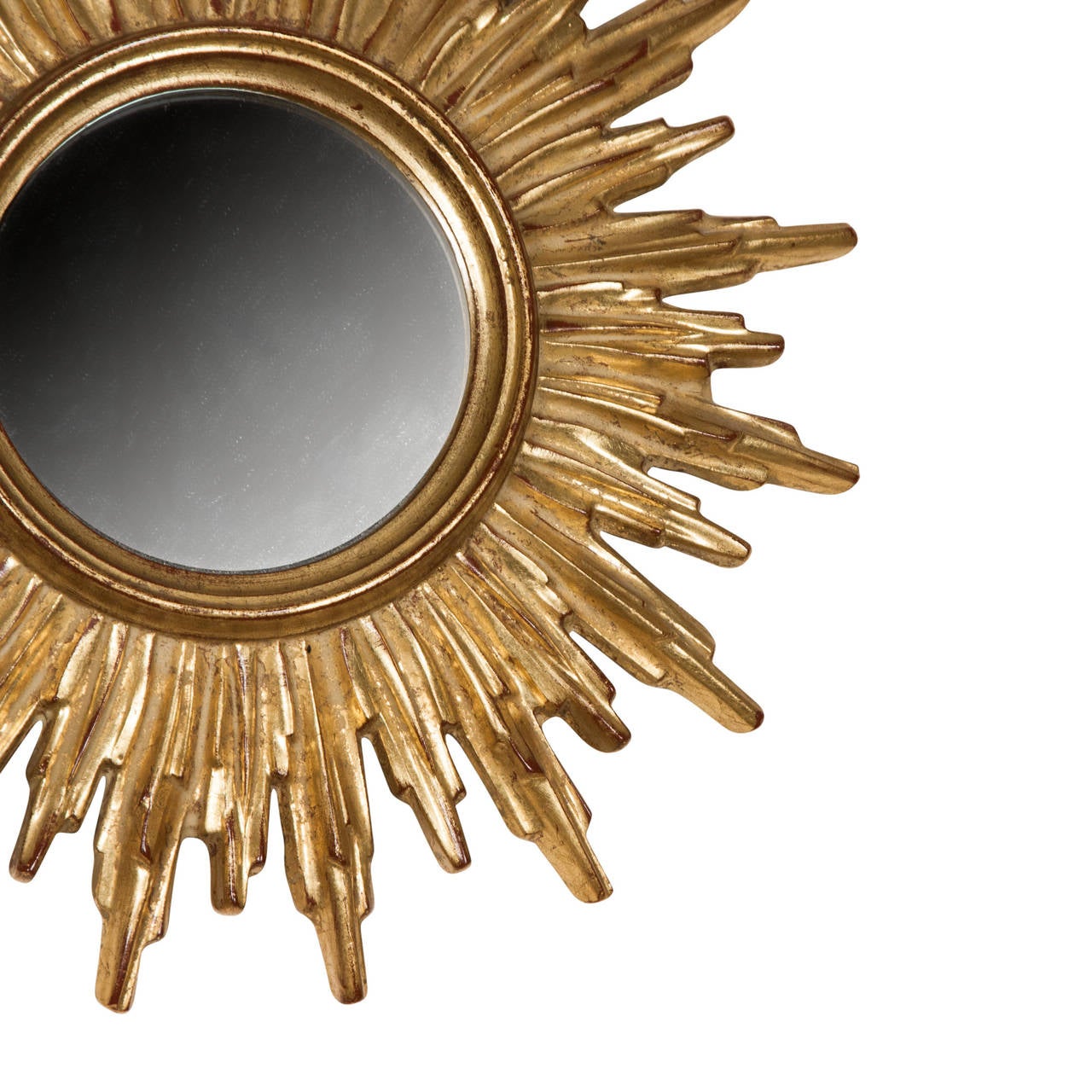 French Small Sunburst Mirror