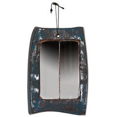 Two-Panel Ceramic Mirror by Juliette Derel