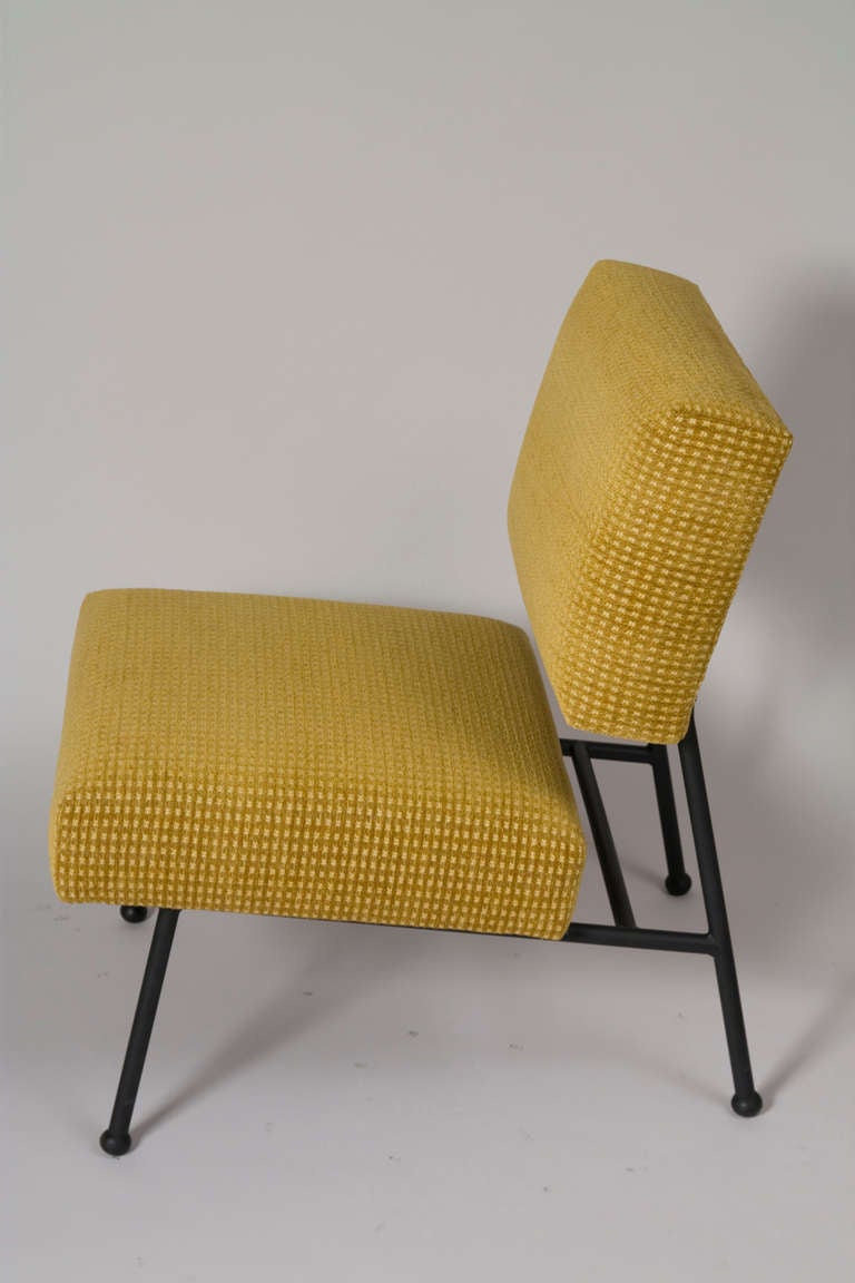 Rubber Pair of French Modern Chairs by Pierre Guariche