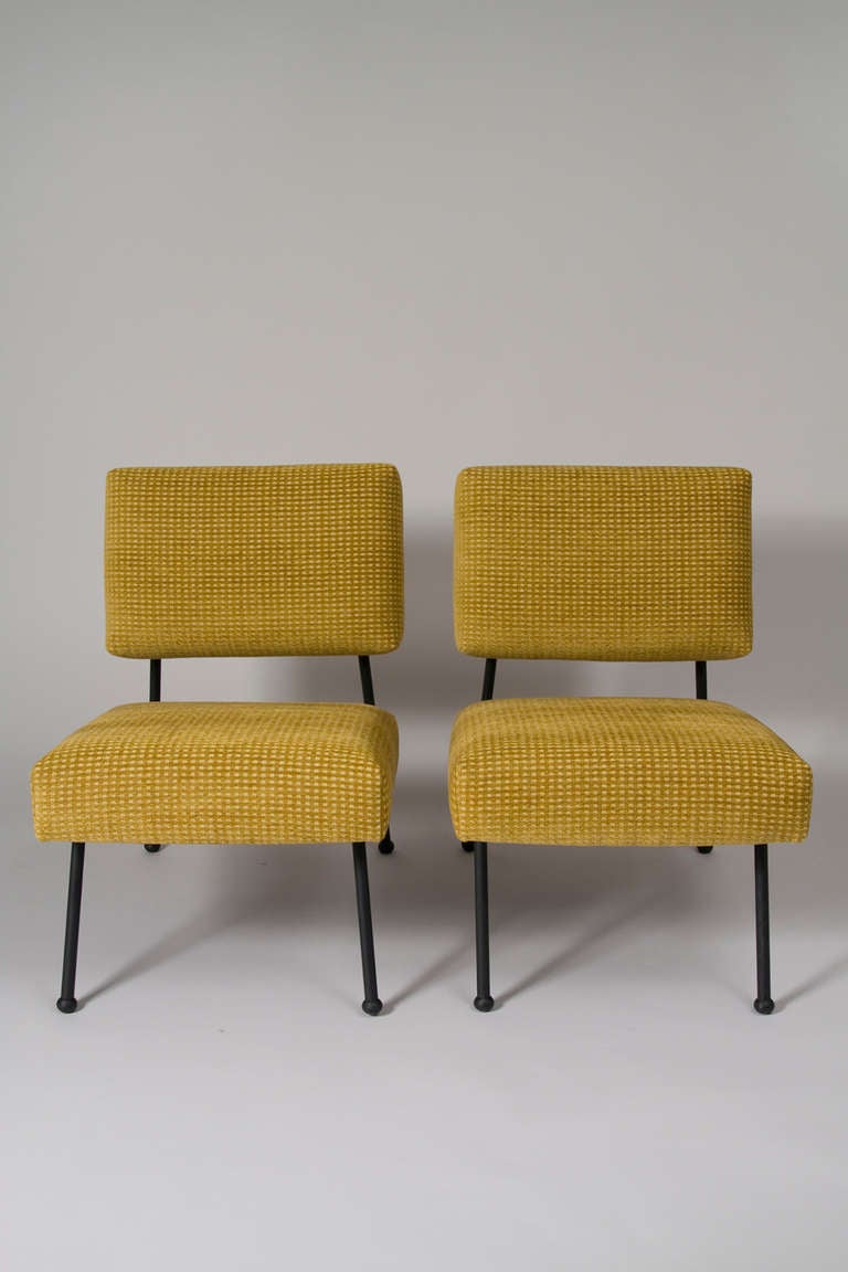 Pair of French Modern Chairs by Pierre Guariche 2