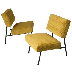 Pair of French Modern Chairs by Pierre Guariche