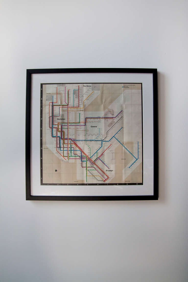 1972 NYC Subway Map by Massimo Vignelli