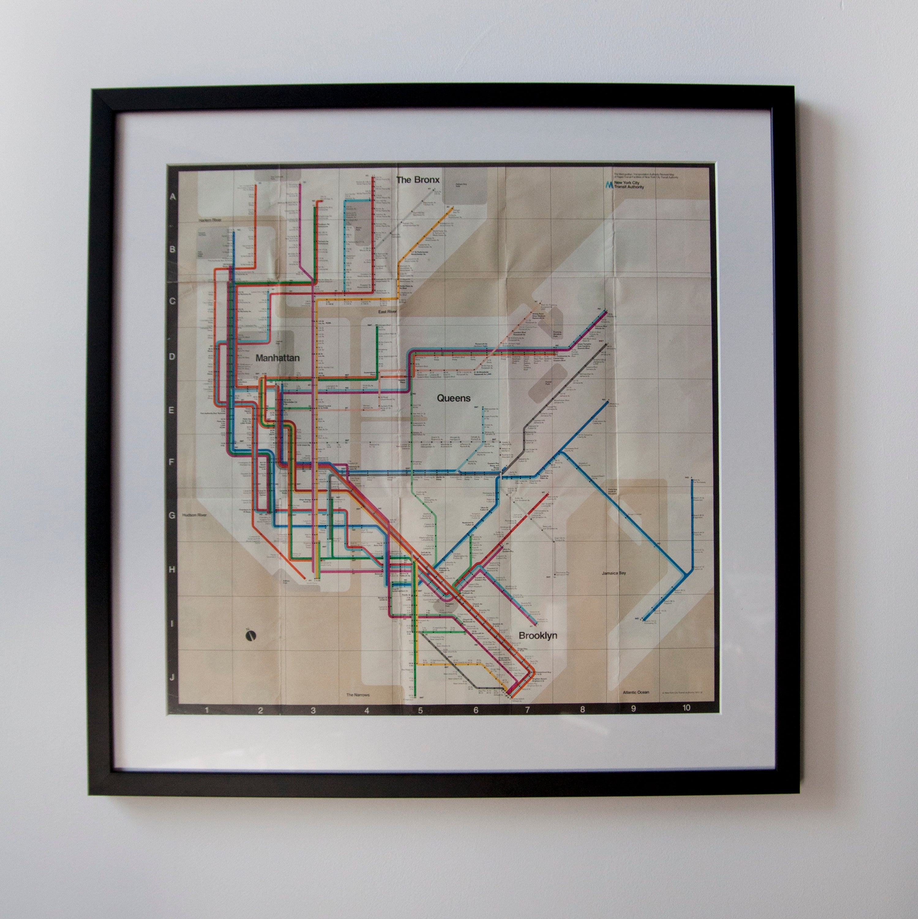 1972 NYC Subway Map by Massimo Vignelli