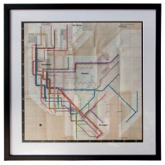 Vintage 1972 NYC Subway Map by Massimo Vignelli