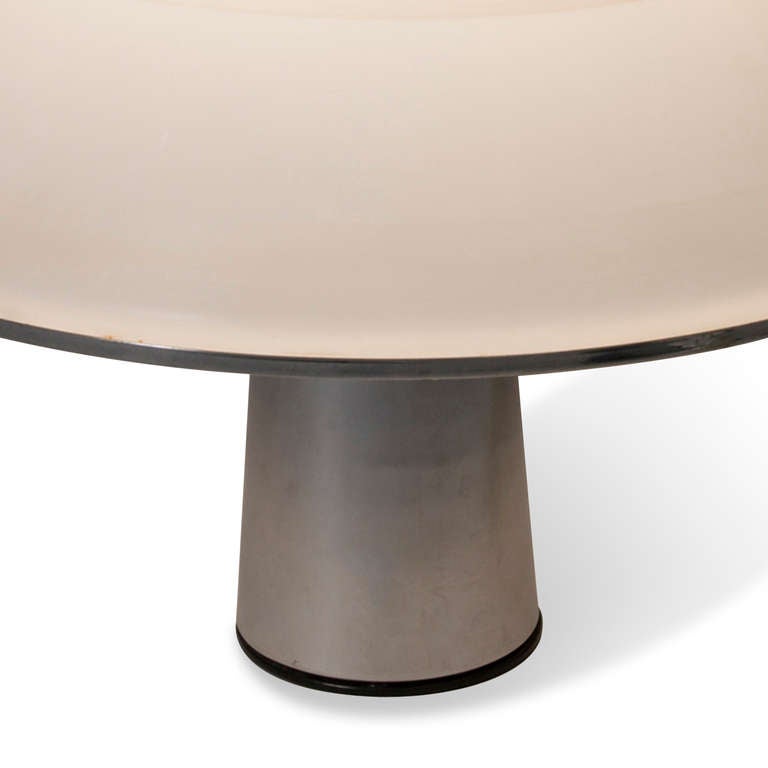 Frosted Dome Lamp by Guzzini In Excellent Condition In Brooklyn, NY