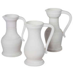 "Ghost" Pitchers by Pol Chambost, Set of Three