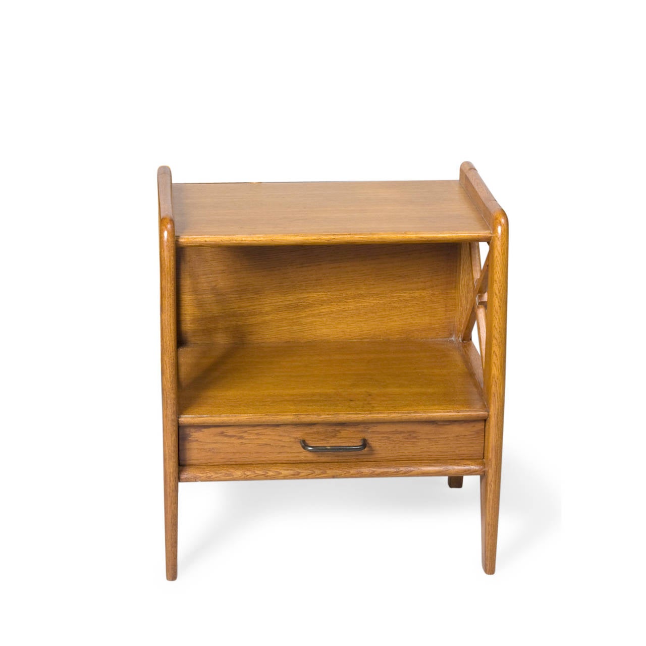 Mid-20th Century French Oak Bedside Tables For Sale