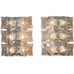 Faceted Crystal Wall Sconces