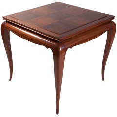 Rosewood Games Table with Matched Grain Top Surface