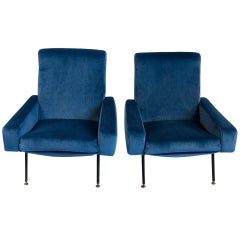 Armchairs by Pierre Guariche for Airborne, Pair
