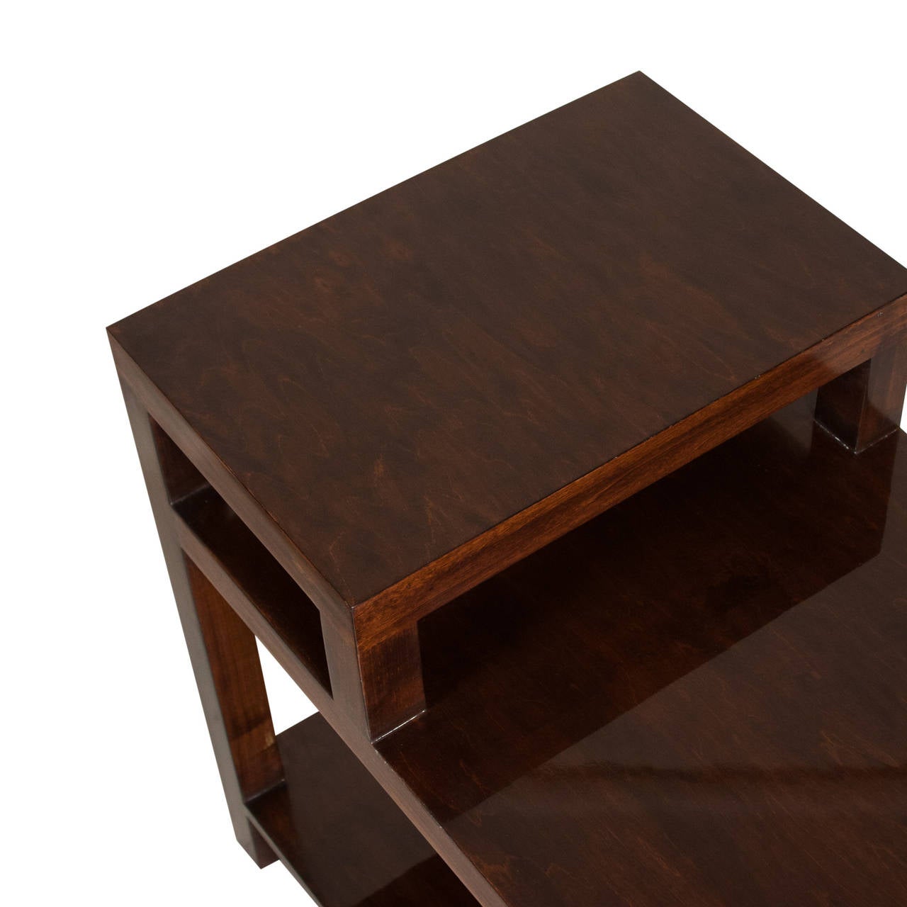 Pair of Stepped End Tables 2