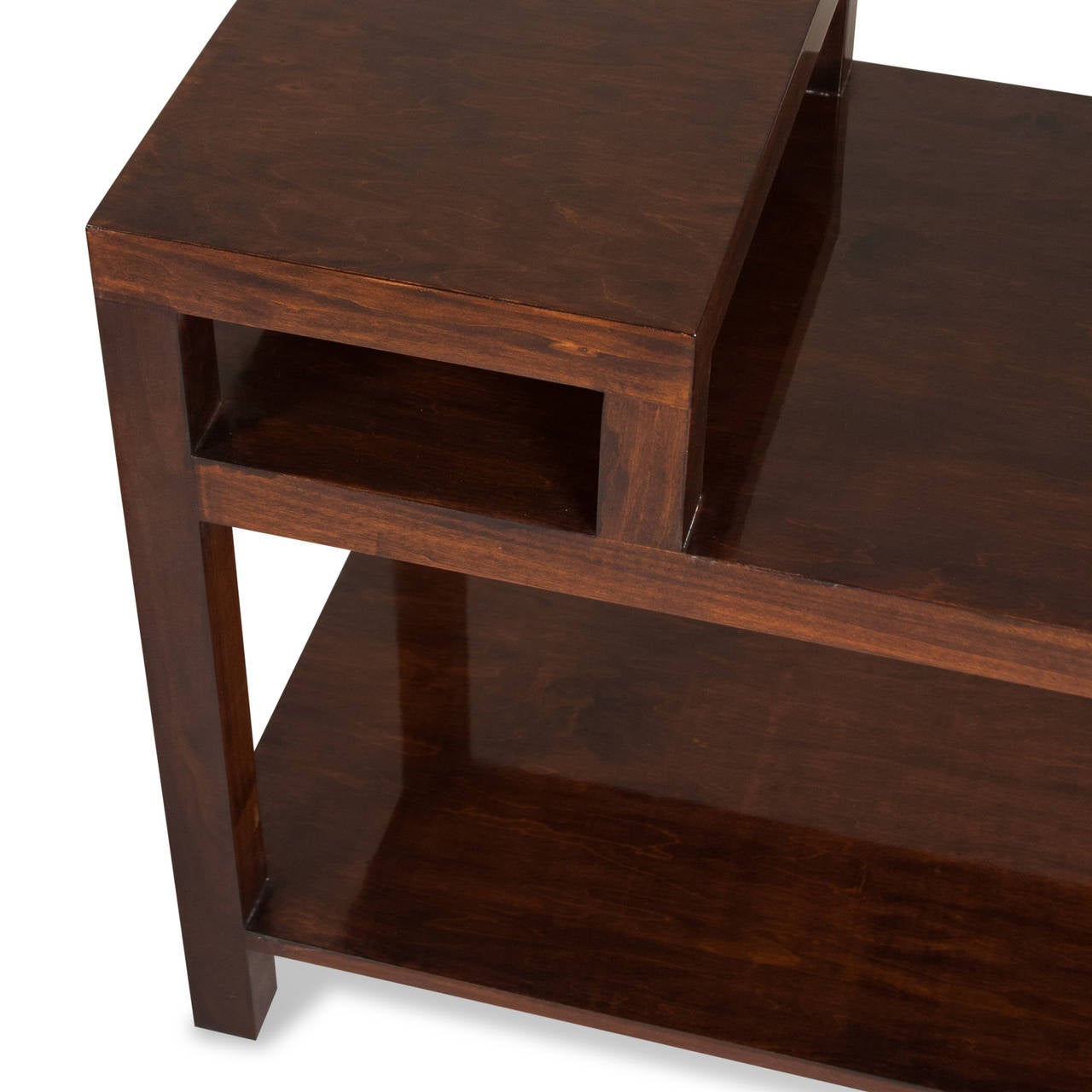 Pair of Stepped End Tables 3