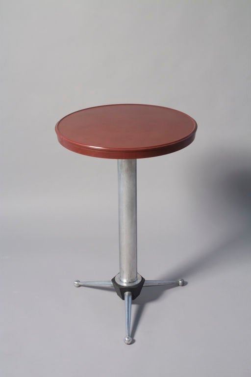 French 1940s Bakelite Top Bistro Table by Rex