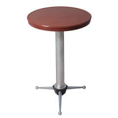 French 1940s Bakelite Top Bistro Table by Rex