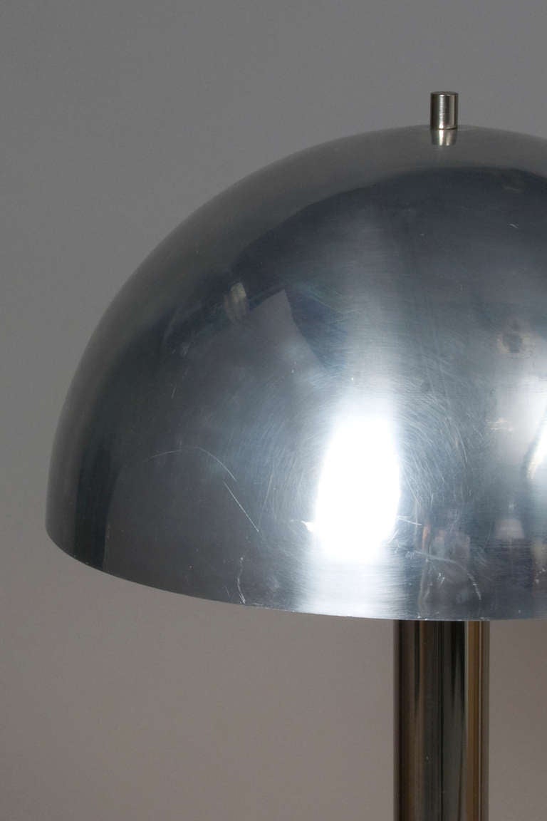 Pair of Dome Shade Floor Lamps at 1stDibs