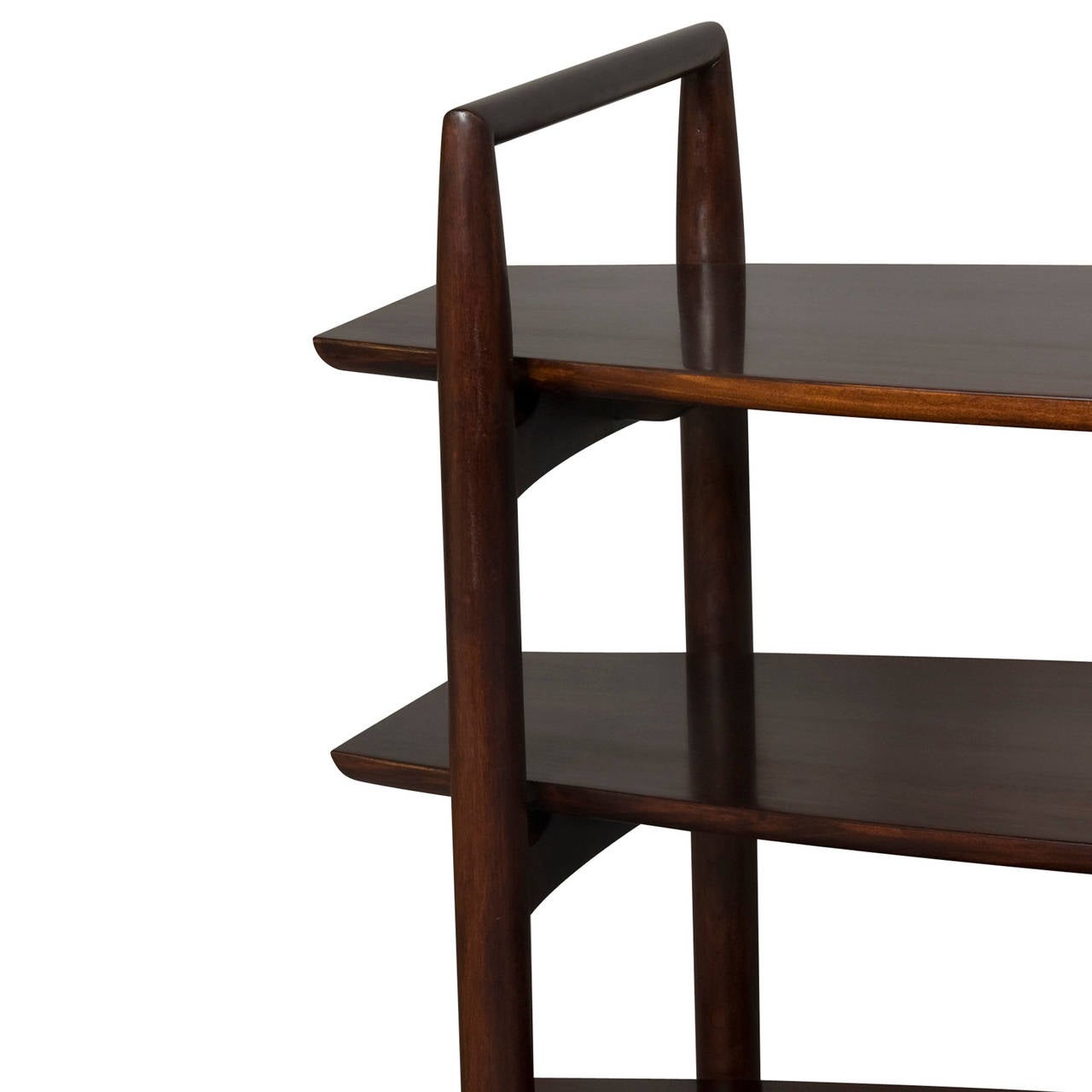 Mid-20th Century Gibbings Three-Tier Rolling Etagere For Sale