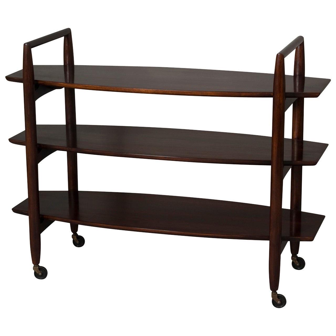 Gibbings Three-Tier Rolling Etagere For Sale