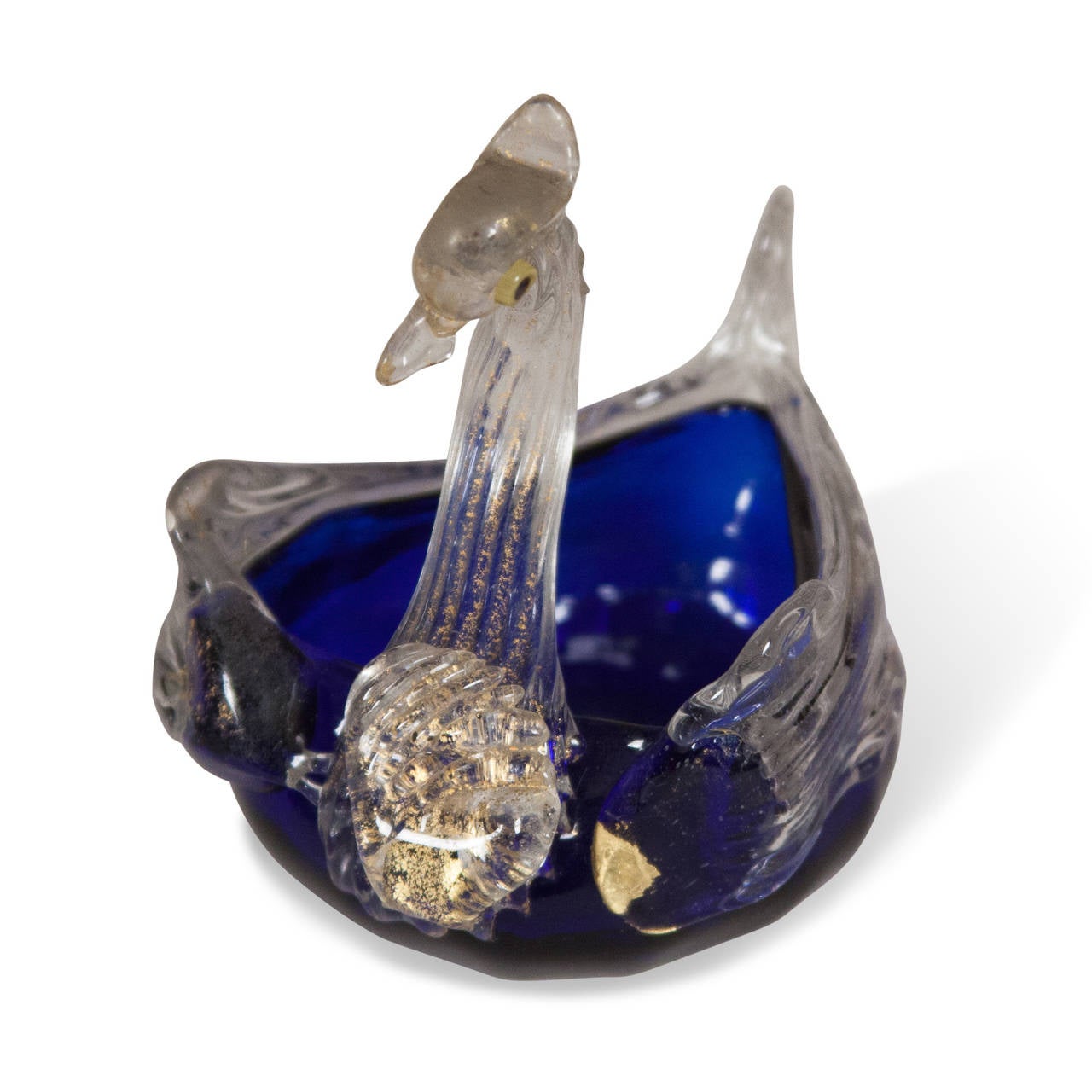 Italian 1960s Murano Glass Swans, Set of Three For Sale