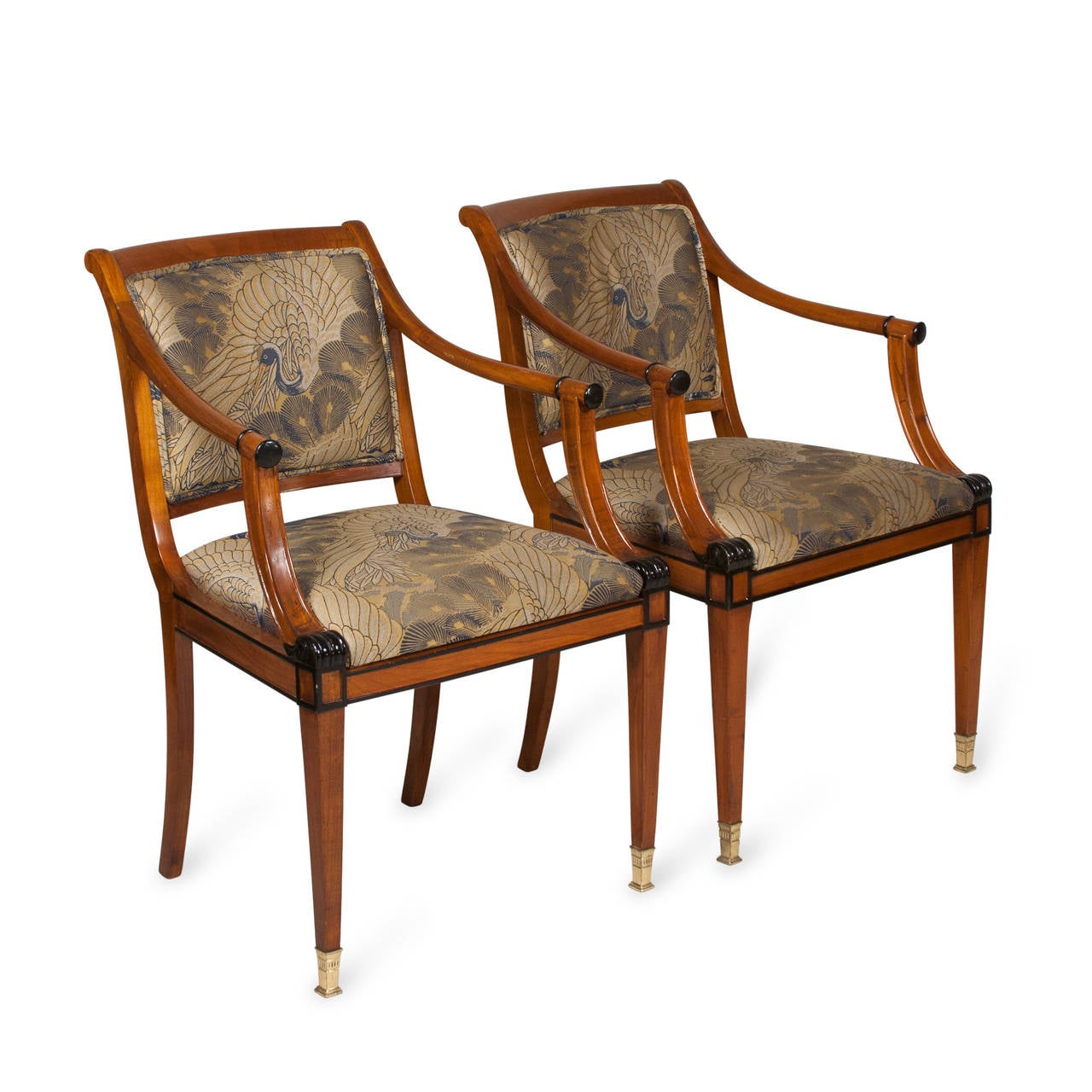 American Empire Style Armchairs