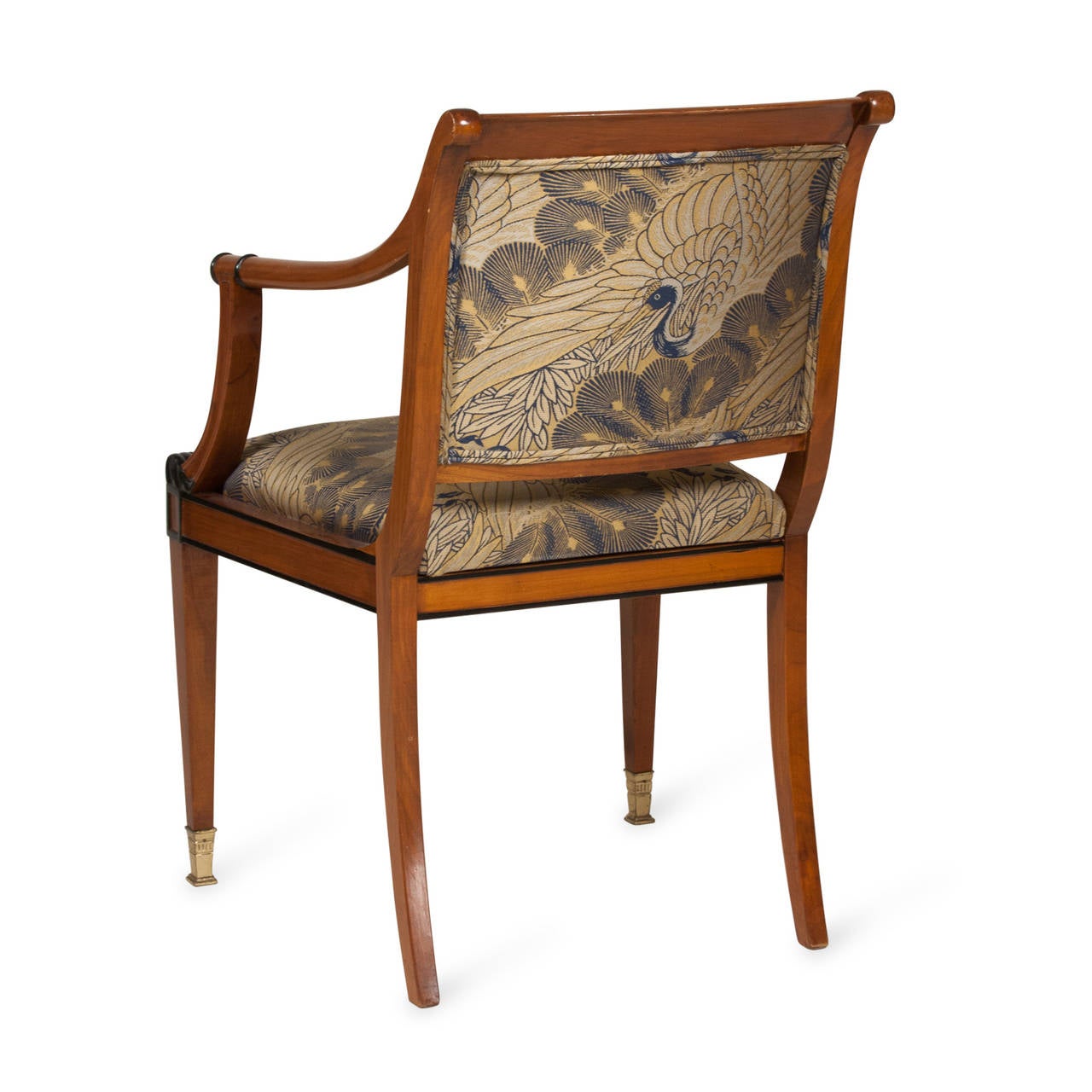 Fruitwood Empire Style Armchairs
