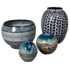 Group of Modern Ceramic and Glass Vases