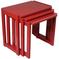 Lacquered Nesting Tables by Paul Laszlo
