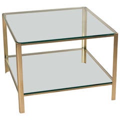 Square Two-Tier Coffee Table by Maison Malabert