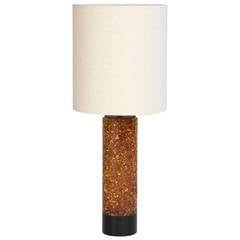 French 1970s Speckle Resin Table Lamp
