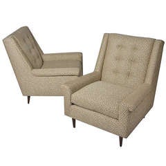 Pair of Flared Arm Lounge Chairs