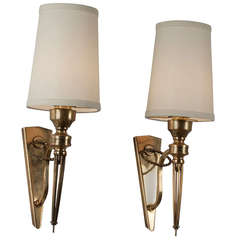 Brass Sconces by Arlus