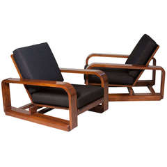 Pair of "Paquebot" Armchairs