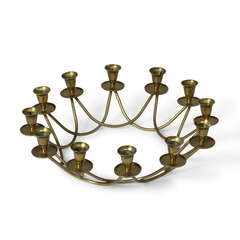 Brass Ring Candelabra