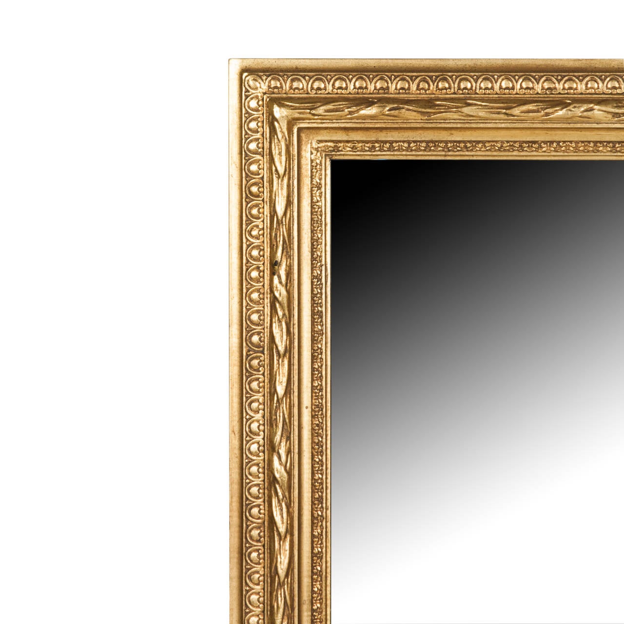 Late 20th Century Carved Giltwood Mirror For Sale