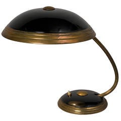 Black Dome Pivoting Desk Lamp by Helo