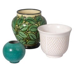 Group of Three Modern Ceramic Vases