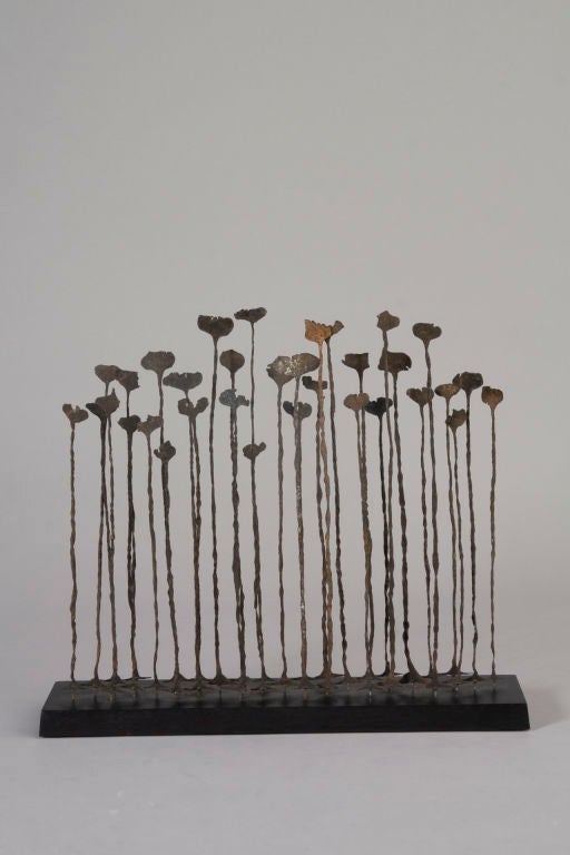 Mounted Iron "Kissi-Pennies" Sculpture