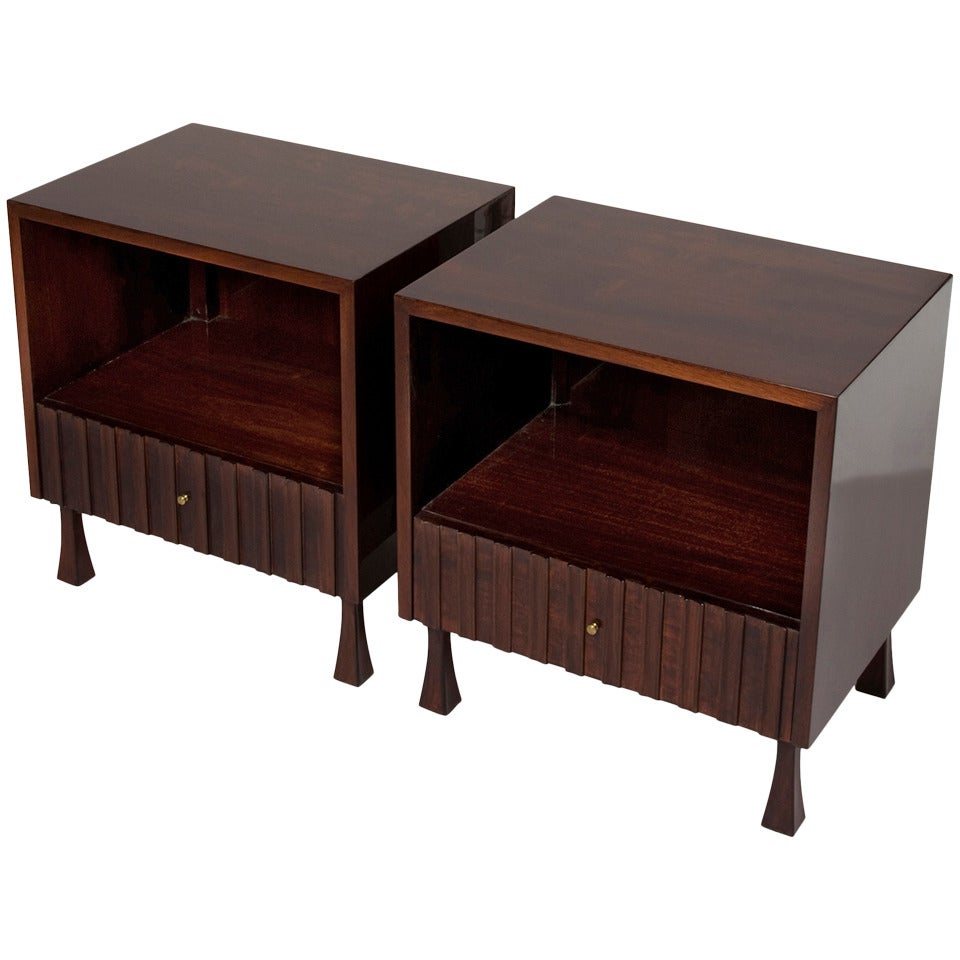 Pair of Mahogany End Tables by Widdicomb