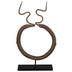 Taraba Tribe Torque-Shaped Bronze Pectoral Necklace