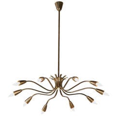 Ten Light "Spider" Chandelier