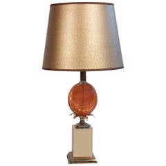 Fractured Resin Table Lamp, French, 1970s