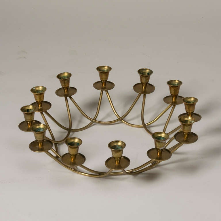 Brass Ring Candelabra