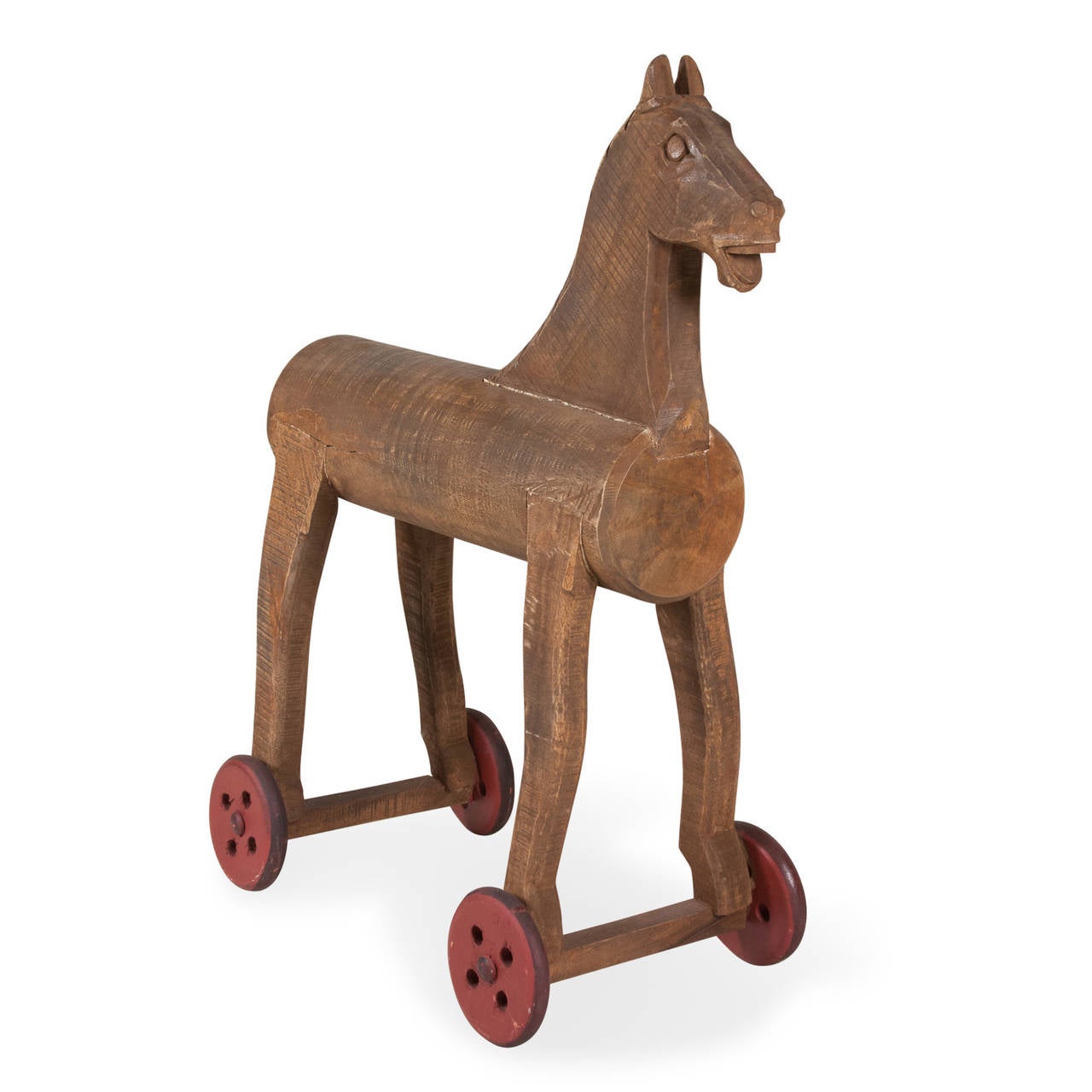 Early American Wooden Horse In Good Condition For Sale In Brooklyn, NY
