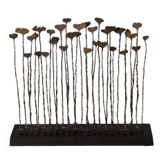 Mounted "Kissi-pennies" Iron Sculpture